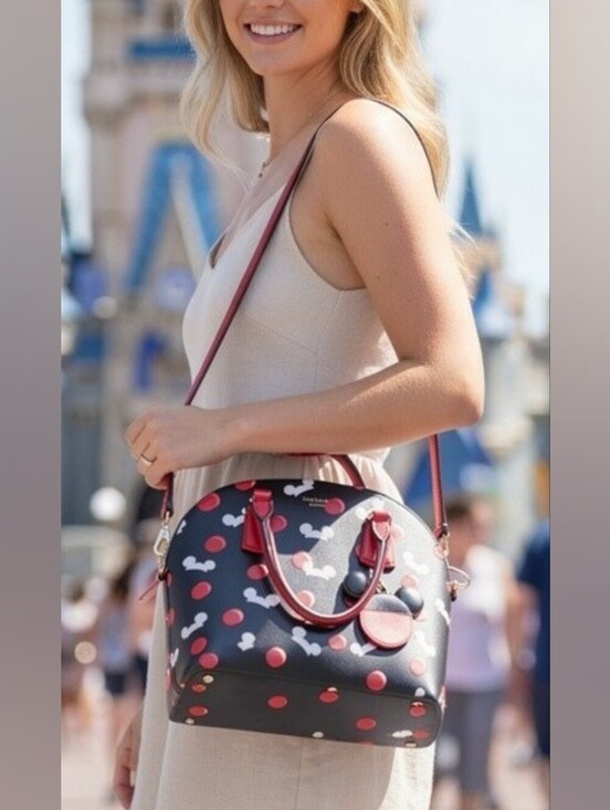 kate spade Handbags - NEW LIKE Kate Spade ♠️ Disney Mickey Mouse ears Large Dome Satchel bag purse